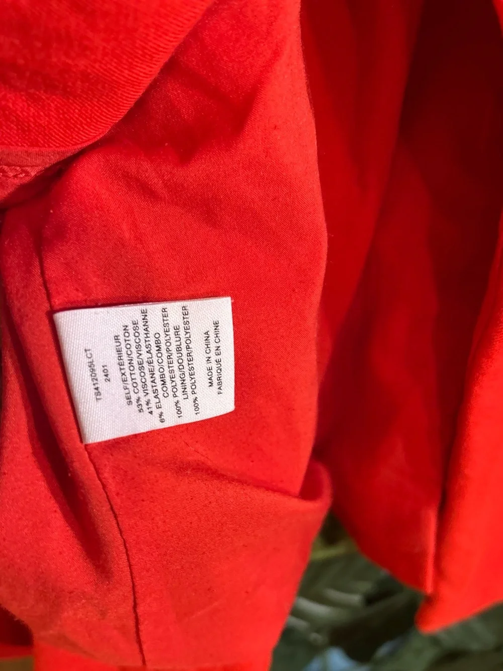 Derek Lam Vibrant Orange/Red Single-Button Lined Blazer w Pockets: EC - Picture 9 of 10